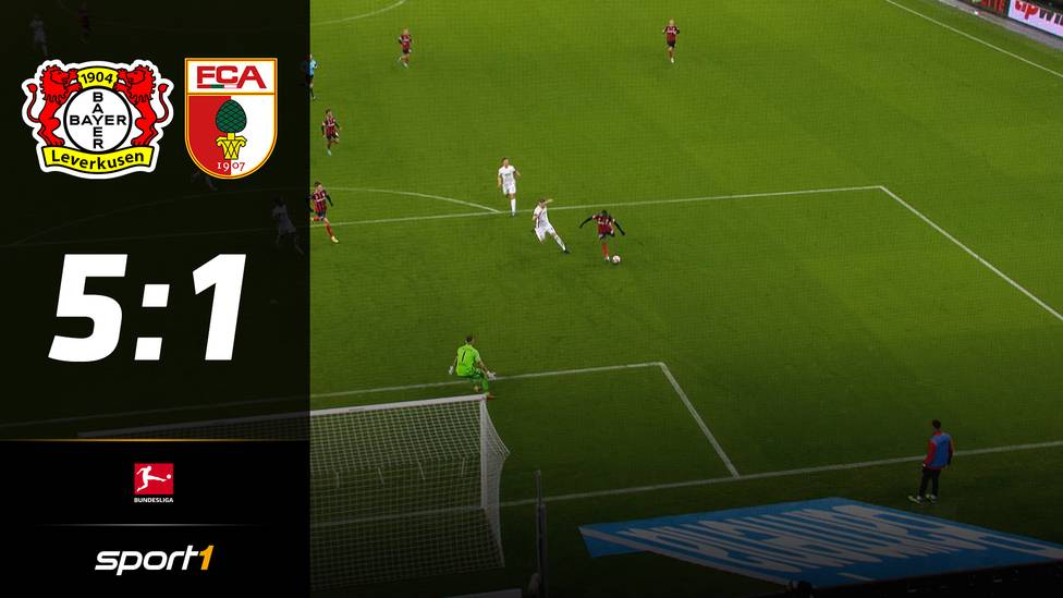 Beim Kantersieg von Bayer Leverkusen gegen den FC Augsburg ragte Moussa Diaby besonders heraus. Der Franzose schoss gleich drei Tore.