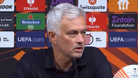Jose Mourinho war wütend auf die Schiedsrichter-Entscheidungen und die Offiziellen, nachdem die AS Roma das Finale der Europa League gegen Sevilla im Elfmeterschießen mit 1:4 verloren hatte.