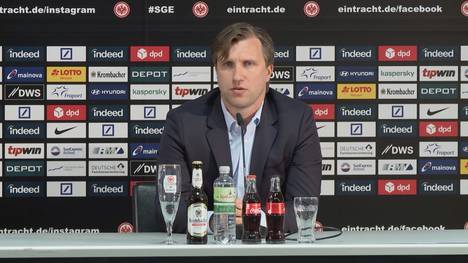 Eintracht Frankfurts neuer Sportvorstand Markus Krösche möchte keinen großen Umbruch einleiten. Der Kader stelle ihn sehr zufrieden und die Tür für Jovics Rückkehr sei immer noch offen.