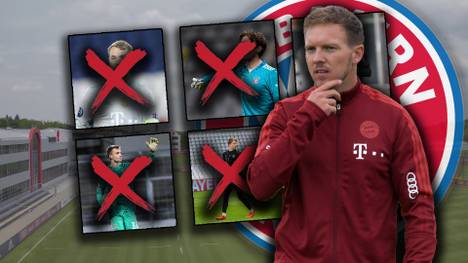 Der FC Bayern steckt im Torwart-Dilemma: Manuel Neuer weilt noch im Urlaub, drei andere Keeper sind verletzt. Hat Julian Nagelsmann bald nur noch einen Torhüter im Training?