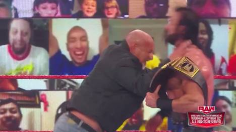 Die "Legend's Night" von WWE Monday Night RAW endet mit einem Knaller: Altstar Bill Goldberg kehrt zurück und fordert Champion Drew McIntyre heraus.