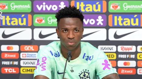Das Länderspiel zwischen Brasilien und Guinea steht unter dem Zeichen des Kampfs gegen Rassismus. Vinicius Junior möchte allen Menschen, die unter Diskriminierung leiden, seine Stimme geben.