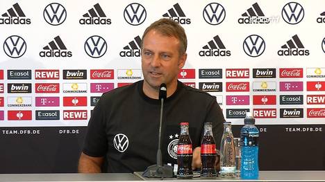 Bundestrainer Hansi Flick spricht über Leroy Sanés Leistung im Spiel gegen Liechtenstein und sein Verhältnis zu ihm - auch während der Zeit beim FC Bayern. 