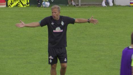 Werder Bremens neuer Trainer Markus Anfang stapelt tief und will das Ziel Wiederaufstieg noch nicht in den Mund nehmen.