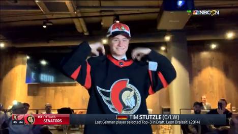 Tim Stützle wird beim NHL-Draft von den Ottawa Senators so früh gepickt wie Leon Draisaitl. Für die Präsentation wurde sein neuer Klub kreativ.