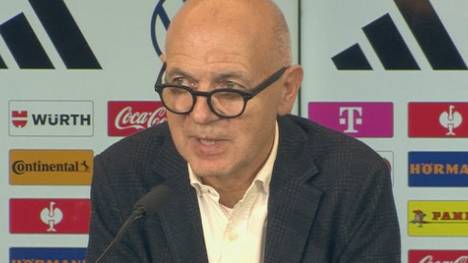 Julian Nagelsmann ist neuer Bundestrainer. DFB-Präsident Bernd Neuendorf erklärt wie man Nagelsmann als Nachfolger von Flick an Bord geholt hat.