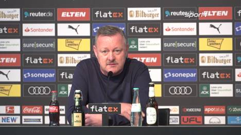 Auf der Pressekonferenz vor dem Heimspiel gegen Eintracht Frankfurt lag Borussia Mönchengladbachs Roland Virkus etwas auf dem Herzen. Der Sportdirektor kritisierte die überzogenen Ansprüche bei den "Fohlen" und redete sich in Rage.