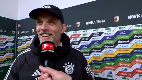 Kurz vor Spielende liefert sich Thomas Tuchel ein Wortgefecht mit Augsburgs Sportdirektor Marinko Jurendic. Nach der Partie reagiert der Bayern-Coach gelassen.
