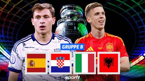 Die Gruppe B der Europameisterschaft gilt für einige als "Todesgruppe". Unter den vier Teilnehmenden Teams findet sich mit Italien der amtierende Titelverteidiger, mit Spanien ein zweifacher Titelgewinner und mit Kroatien ein Geheimfavorit, der zuletzt gut in Form war. Da bleibt für Albanien nur noch die Rolle des Underdogs. Wer schafft es ins Achtelfinale? Wem droht das Vorrunden-Aus? Wir schauen es uns in der Vorschau an!