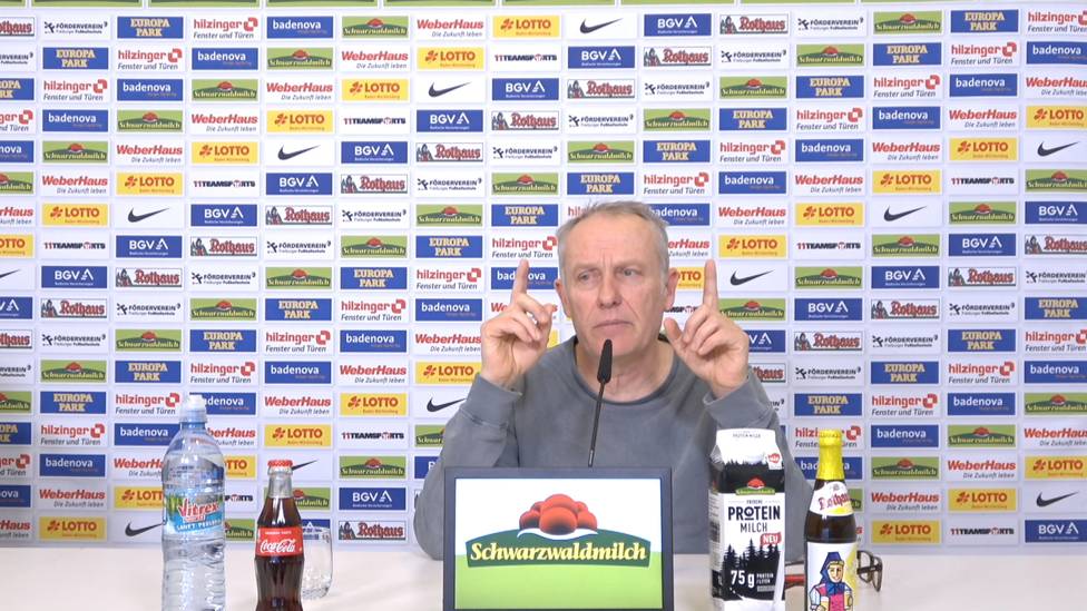 Die Frage nach einer möglichen Champions-League-Qualifikation des SC Freiburg, will Christian Streich eigentlich gar nicht mehr hören. Trotzdem redet sich der Trainer des Sportclubs in Rage.