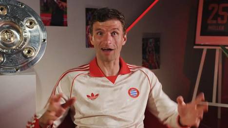 Thomas Müller stellt sich den Fragen der Fans. Bayerns Rekordmann spricht über Robert Lewandowski, seine Rückennummer und seinen Spitznamen in China.