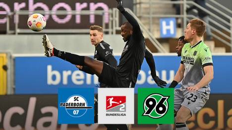Nach einem rüden Foul von Louis Schaub muss Hannover 96 in Paderborn gut 70 Minuten in Unterzahl spielen. Trotzdem sieht es nach einem Punktgewinn aus - bis die turbulente Nachspielzeit die Entscheidung bringt.