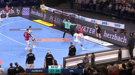 Der HSV Hamburg hat sich im kleinen Nordderby der Handball-Bundesliga gegen den THW Kiel in letzter Sekunde ein 28:28 (15:16) erkämpft. Dabei hatte die Mannschaft von Trainer Torsten Jansen zwischenzeitlich bereits mit fünf Toren hintengelegen.