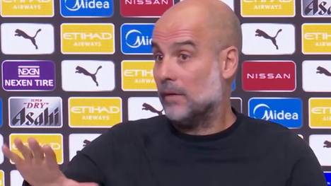 Manchester Citys Trainer Pep Guardiola spricht auf der PK über die immer größeren Kader. Dafür findet der Coach vor allem einen Schuldigen.