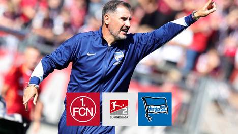 Die Hertha schlägt bei der Rückkehr von Ex-Club-Trainer Christian Fiel den 1. FC Nürnberg mit 2:0. 