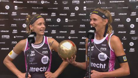 Starker Start für Laura Ludwig und Maggie Kozuch in Utrecht. Das Duo sicherte sich den Goldenen Ball.