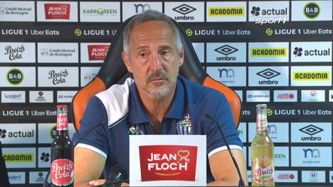 Monaco-Trainer Adi Hütter wird nach dem Spiel gegen Lorient von einem Journalisten mit seinem vollständigen Vornamen angesprochen. Das stößt beim ehemaligen Frankfurt-Coach auf wenig Gegenliebe.