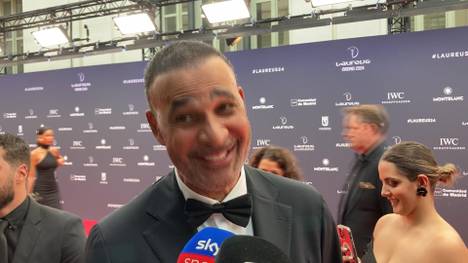 Die niederländische Fußballlegende Ruud Gullit spricht im Interview am Rande der Laureus Awards über das DFB-Team und Bayern München.