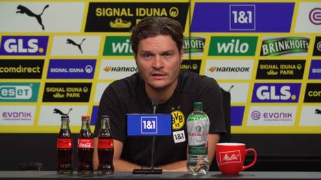 Bei der Pressekonferenz vor dem Spiel gegen den VfB Stuttgart klärt Trainer Edin Terzic über den aktuellen Stand bei Leistungsträger Marco Reus und Marius Wolf auf. 