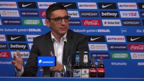 Hertha BSC hat mit sofortiger Wirkung Cheftrainer Pal Dardai frei gestellt. Auf der Pressekonferenz wird prompt sein Nachfolger Tayfun Korkut vorgstellt.