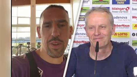 Jonathan Schmid kann Franck Ribéry als Franzosen mit den meisten Bundesliga-Spielen einholen. Freiburg-Trainer Christian Streich hofft auf Grüße vom 37-Jährigen, die Ribéry prompt einlöst.