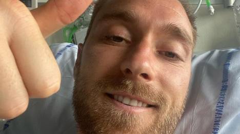 Drei Tage nach seinem schockierenden Zusammenbruch beim EM-Auftakt mit der dänischen Nationalmannschaft postet Christian Eriksen ein Bild von sich auf Instagram.