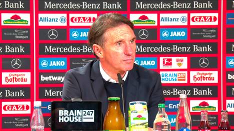 Stuttgart-Coach Bruno Labbadia zeigt verständlicherweise wenig begeistert über den letzten Tabellenplatz seiner Mannschaft. Über seine Zukunft als VfB-Trainer macht er sich aber noch keine Gedanken.