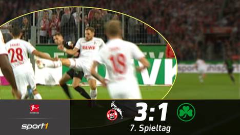Der 1. FC Köln schlägt Greuther Fürth und klettert auf Rangs sechs. Auf beiden Seiten ereignen sich kuriose Szenen.