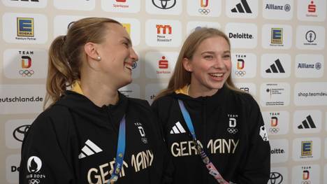 Die deutschen Synchronspringerinnen Jette Müller und Lena Hentschel schwärmen von der Atmosphäre bei Olympia. Die Begegnung mit einem US-Superstar hinterlässt einen bleibenden Eindruck.