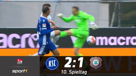 Erzgebirge Aue bleibt weiter sieglos. Auch gegen den Karlsruher SC muss sich Aue 1:2 geschlagen geben - besonders die Chancenverwertung des Schlusslichts lässt zu Wünschen übrig. 