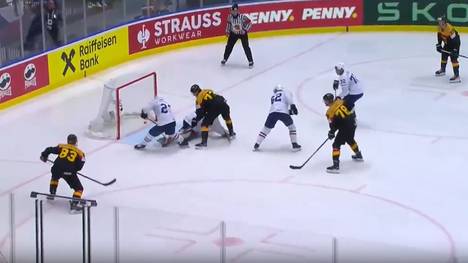 Die deutsche Eishockey-Nationalmannschaft besiegt Frankreich mit 6:3 und stellt sogar mit 34 Toren einen eigenen WM-Vorrundenrekord auf.