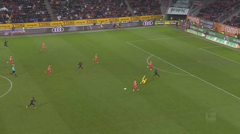 Bayer Leverkusen enttäuscht beim Auftakt in den 19. Spieltag in Augsburg. Die Werkself verliert Mergim Berisha aus den Augen - und so die Partie.