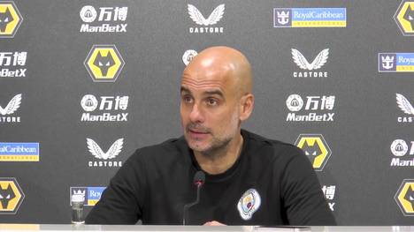 Nach dem Spiel gegen Wolverhampton äußert sich Pep Guardiola über die Verpflichtung von Erling Haaland.