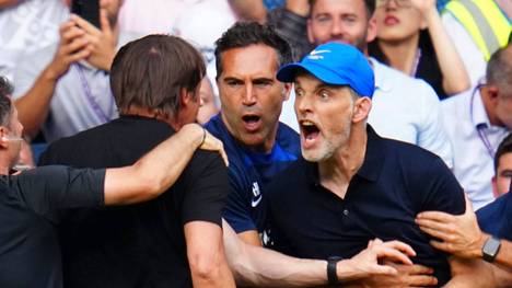 Es waren die Szenen beim 2:2 zwischen Chelsea und Tottenham: Thomas Tuchel und Antonio Conte gerieten während und auch nach dem Spiel heftig aneinander. Alles halb so wild meint Tuchel im Anschluss.