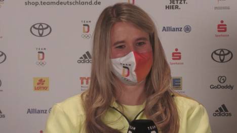 Natalie Geisenberger wurde nach ihrem Olympia-Gold in Yanqinq auf die Menschenrechtslage in China angesprochen. Die Rodlerin sprach zudem über eine mögliche Fahnenträgerrolle bei der Abschlussfeier.