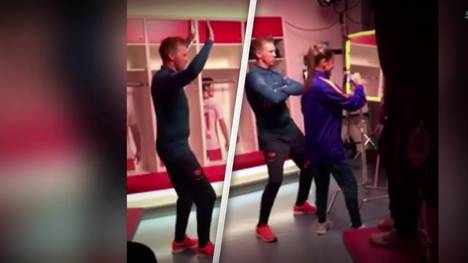 So kennt man Julian Nagelsmann ja eigentlich nicht: Ein Video von RB Leipzig auf der Plattform Tiktok zeigt den Coach mit verrückten Dance-Moves.