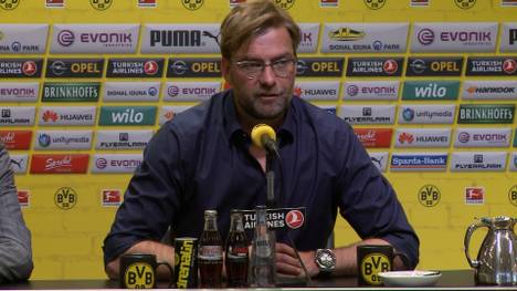 Jürgen Klopp trat 2015 nach sieben Jahren von seinem Job als BVB-Cheftrainer zurück. So verlief die Pressekonferenz. auf der er seinen Rücktritt bekannt gab. 