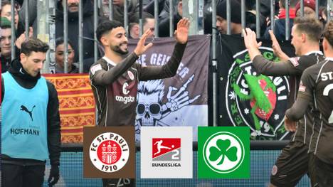 Tabellenführer St. Pauli behält im Spitzenspiel gegen Fürth die Oberhand. Elias Saad wird mit einem Doppelpack zum Matchwinner.