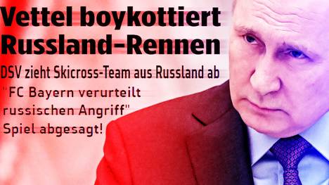 Russland greift die Ukraine an. Das sorgt weltweit für Entsetzen - auch in der Sportwelt. Viele Stars, Vereine und Verbände reagieren auf darauf und boykottieren Russland. 