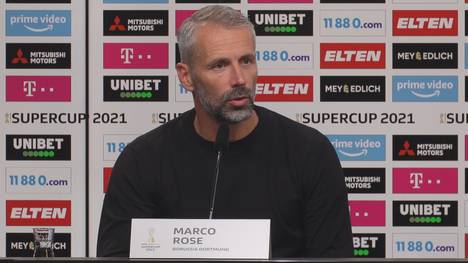 Nach der Niederlage im Supercup gegen den FC Bayern München stellt sich Marco Rose schützend vor seine Spieler. Besonders ein Spieler stand nach dem Spiel besonders in der Kritik.