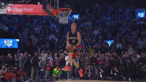 76ers-Star Mac McClung hat den Dunk Contest 2023 gewonnen. Bei drei von vier Versuchen erhielt er von der Jury die volle Punktzahl.