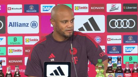 Bayern-Trainer Vincent Kompany spricht nach der Neuer-Auswechslung über den aktuellen Stand des Kapitäns der Münchner.