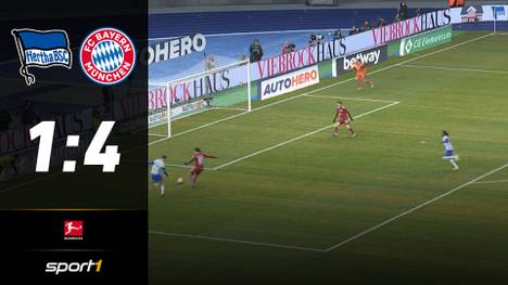 Hertha BSC wird von den Bayern auseinander genommen. Torwart Schwolow schenkt den Münchnern einen Treffer durch einen Querpass-Schnitzer.