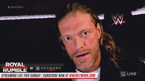 Bei WWE Monday Night RAW enthüllt die Liga einen Comeback-Hammer: Nach dem Verletzungs-Drama im vergangenen Sommer ist Edge rechtzeitig für den Royal Rumble wieder fit.