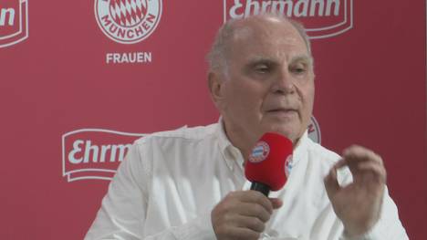 Uli Hoeneß spricht bei einem Sponsorentermin des FC Bayern. Beim Thema Transfers platzt ihm der Kragen und er holt zum Rundumschlag gegen die BILD-Zeitung und Lothar Matthäus aus.