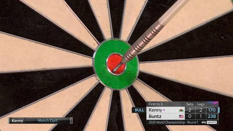 Premiere bei der Darts-WM 2025: Nick Kenny ist der erste Spieler, der den "Big Fish" wirft