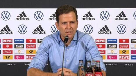 Die Diskussion über eine Rückkehr von Hummels, Müller und Boateng in die DFB-Elf reißt nicht ab. DFB-Direktor Oliver Bierhoff macht nun Hoffnung.
