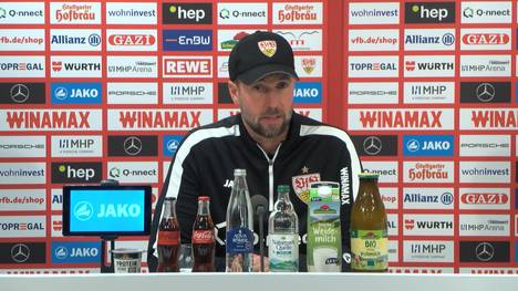 Angesprochen auf Leverkusen-Trainer Xabi Alonso, kommt VfB-Coach Sebastian Hoeneß ins Schwärmen.