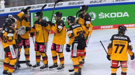 Die deutsche Eishockey Nationalmannschaft feiert im sechsten Testspiel endlich den ersten Sieg. Gegen Weißrussland treffen Markus Eisenschmid und Justin Schütz. 