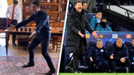 Im Video veräppelt der Sohn von Diego Simeone, Trainer von Atletico Madrid , seinen Vater. Und Ahmt dabei eine Szene von ihm am Spielfeldrand nach. 